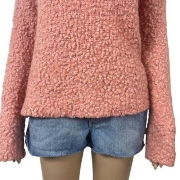 Nectar Clothing Peach Popcorn Knit Sweater Size Small - Picture 3 of 8